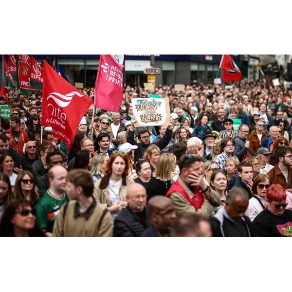 Thousands Rally Against Racism in Belfast Following Violent Stabbing Incident