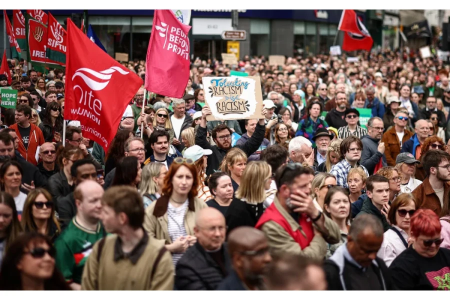 Thousands Rally Against Racism in Belfast Following Violent Stabbing Incident