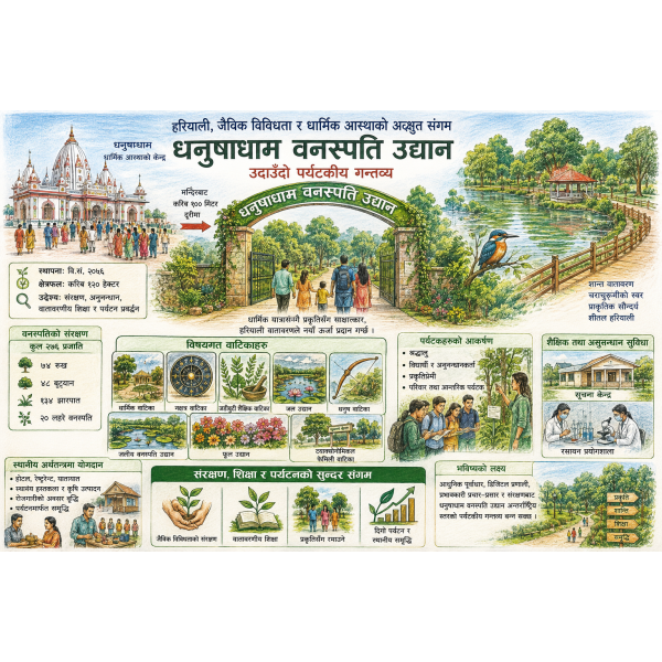 Dhanushadham Botanical Garden: Where Faith Meets Nature in Nepal’s Emerging Green Tourism Destination