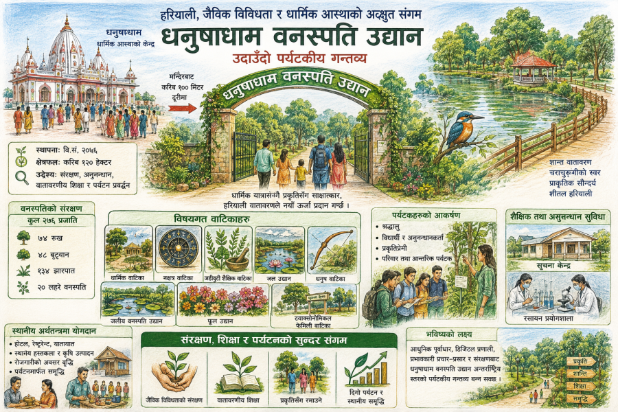 Dhanushadham Botanical Garden: Where Faith Meets Nature in Nepal’s Emerging Green Tourism Destination