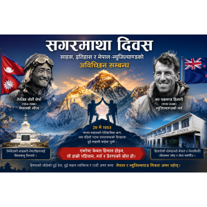 सगरमाथा दिवस : साहस, इतिहास र नेपाल–न्युजिल्याण्डको अविच्छिन्न सम्बन्ध