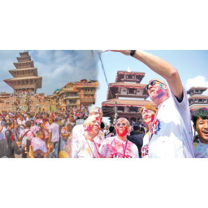 विदेशी पर्यटकको सहभागितासहित उपत्यकामा उल्लासमय फागु पर्व