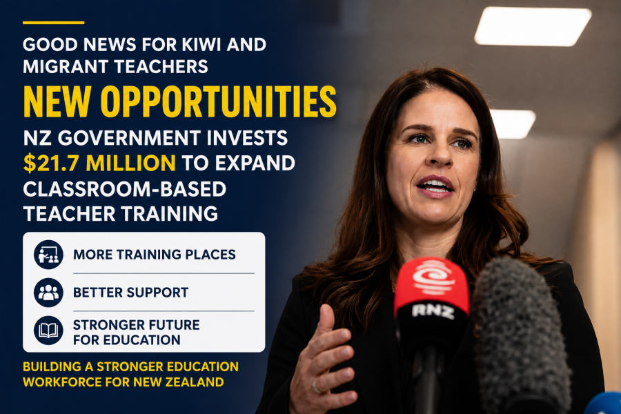 New Zealand Invests NZ$21.7 Million to Expand Classroom-Based Teacher Training