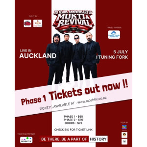 ‘Mukti & Revival’ Coming to Auckland to Celebrate 30 Years of Music, Ticket Sales Open