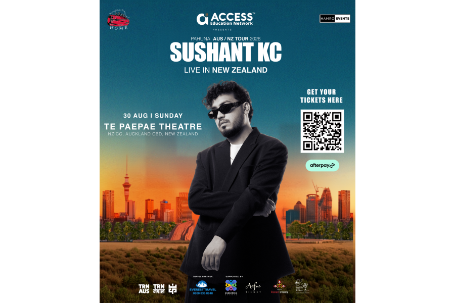 Sushant KC to Perform Live in Auckland on August 30